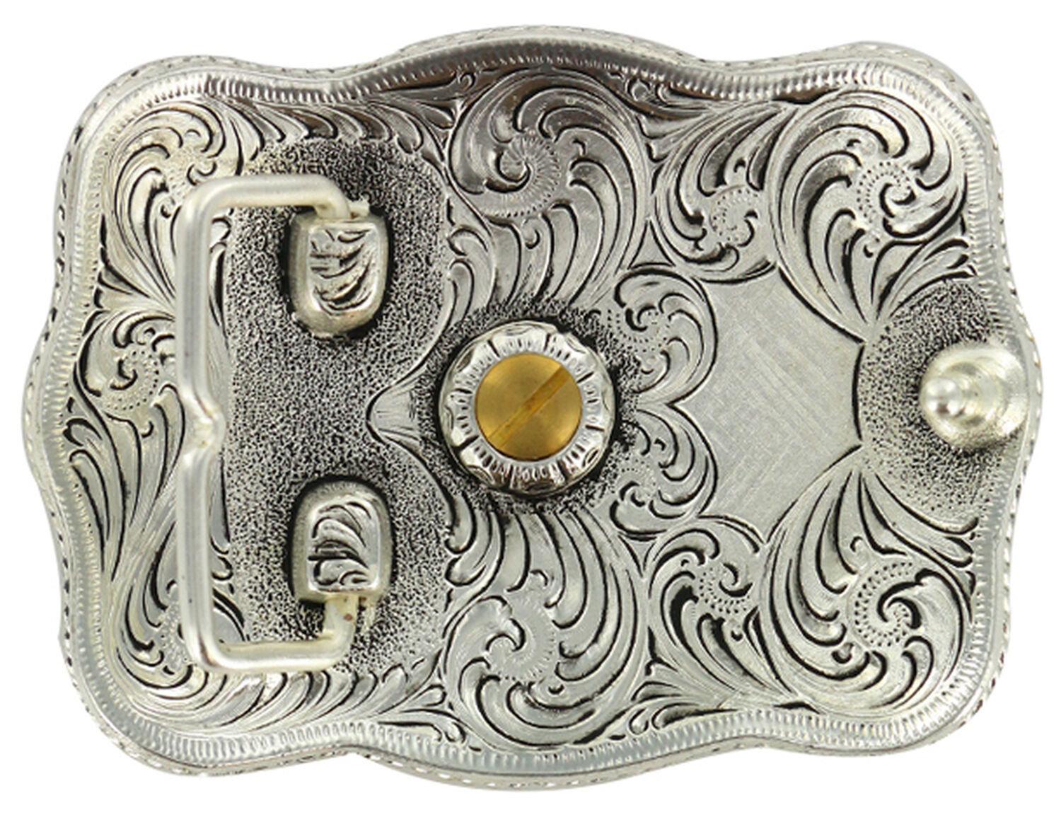 Image #2 - Cody James Men's Rectangular Louisiana Belt Buckle, Multi, hi-res
