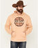 Image #1 - Ariat Men's Boot Barn Exclusive Canyon Southwest Circle Graphic Hooded Sweatshirt, Sand, hi-res
