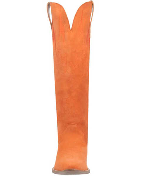 Image #4 - Dingo Women's Thunder Road Western Performance Boots - Pointed Toe, Orange, hi-res