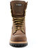 Image #4 - Hawx Men's 8" Waterproof Logger Boots - Steel Toe, Dark Brown, hi-res