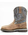 Image #3 - Cody James Men's Disruptor Tyche Eccentric Soft Pull On Work Boots - Soft Toe, Grey, hi-res