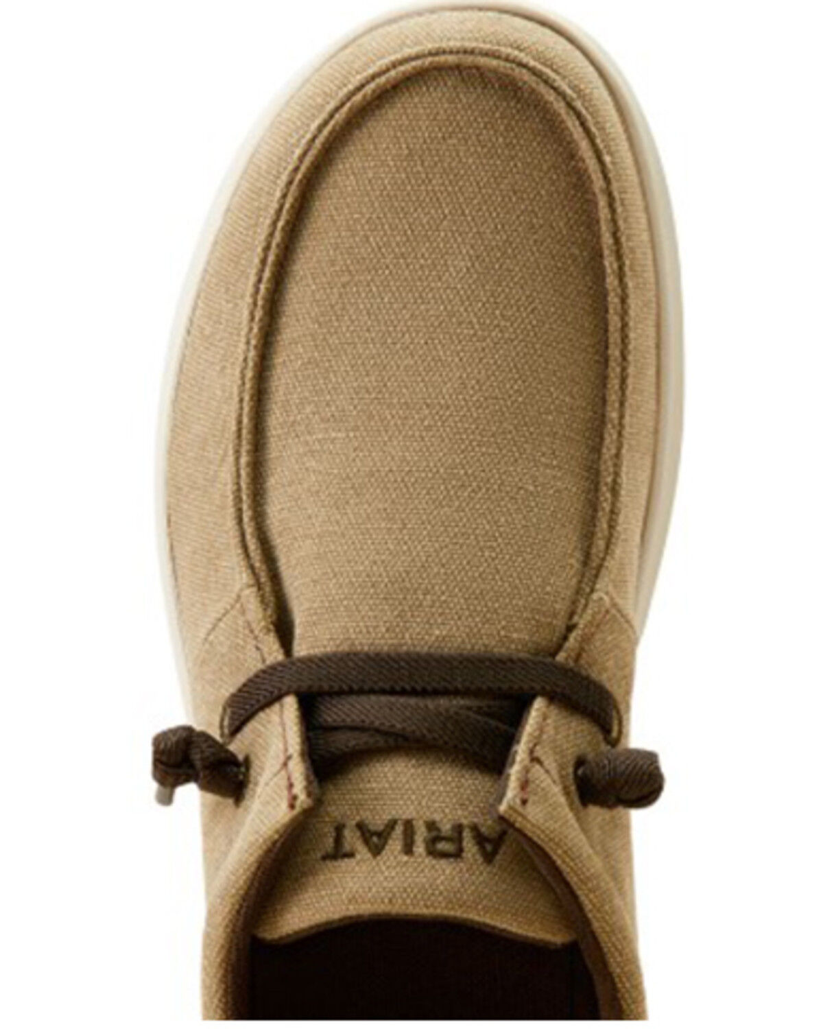Image #4 - Ariat Men's Hilo Stretch Lace Casual Shoes - Moc Toe, Brown, hi-res