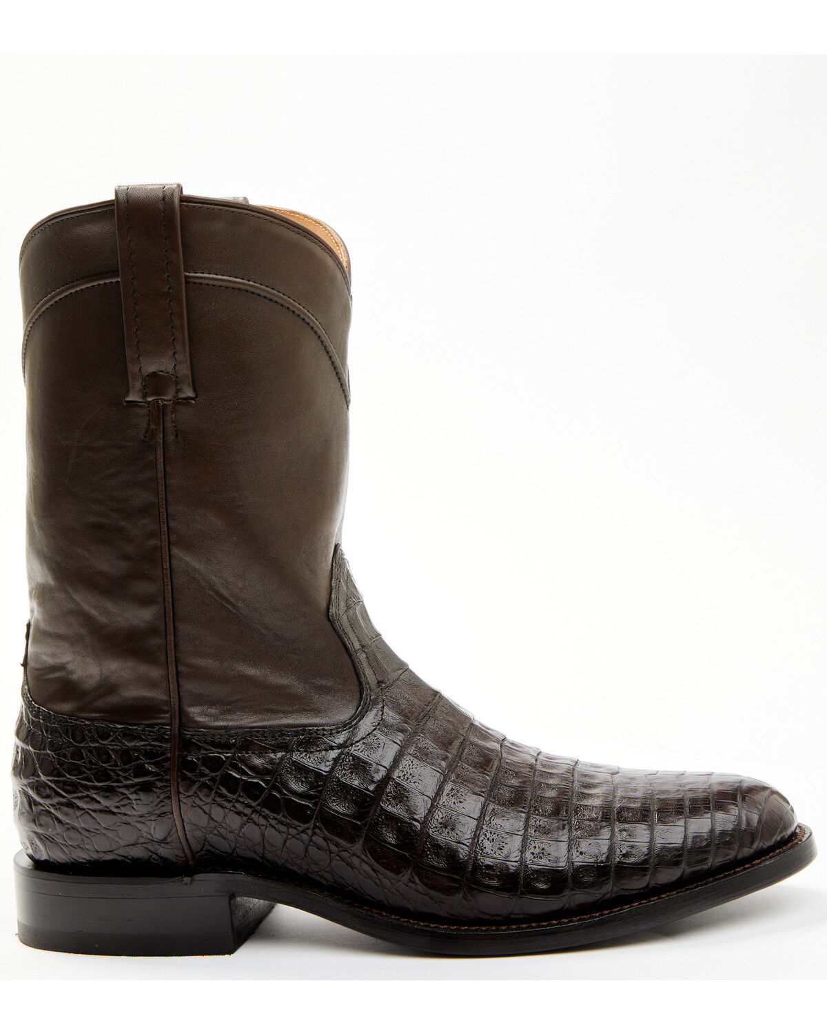 Image #2 - Cody James Black 1978® Men's Carmen Exotic Caiman Belly Roper Boots - Round Toe, Brown, hi-res