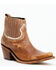 Image #1 - Liberty Black Women's Rebecca Back Star Booties - Snip Toe, Tan, hi-res