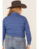 Image #5 - Rough Stock by Panhandle Women's Carrigan Classic Plaid Long Sleeve Western Shirt - Plus, Blue, hi-res