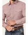 Image #3 - Roper Men's Printed Long Sleeve Pearl Snap Western Shirt, Wine, hi-res