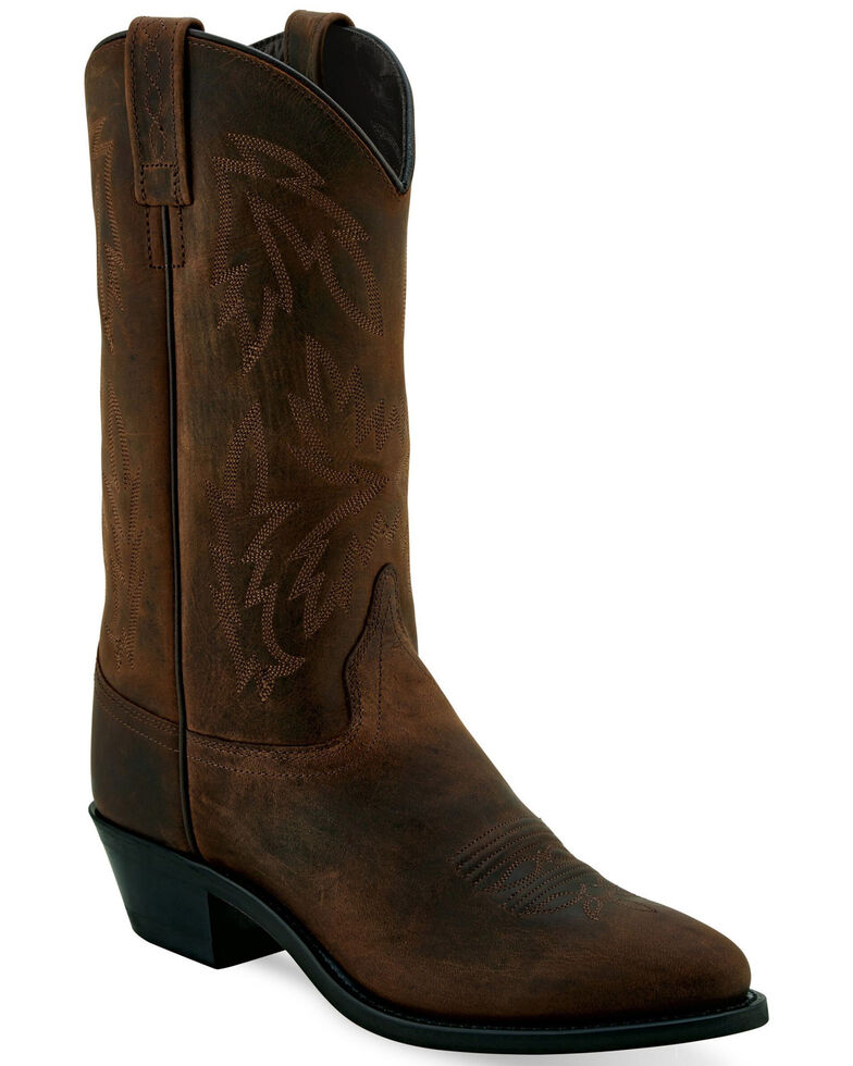 Old West Women's Fancy Brown Western Boots - Pointed Toe | Sheplers