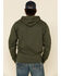 Image #3 - Wrangler Men's Logo Graphic Hooded Sweatshirt , Green, hi-res