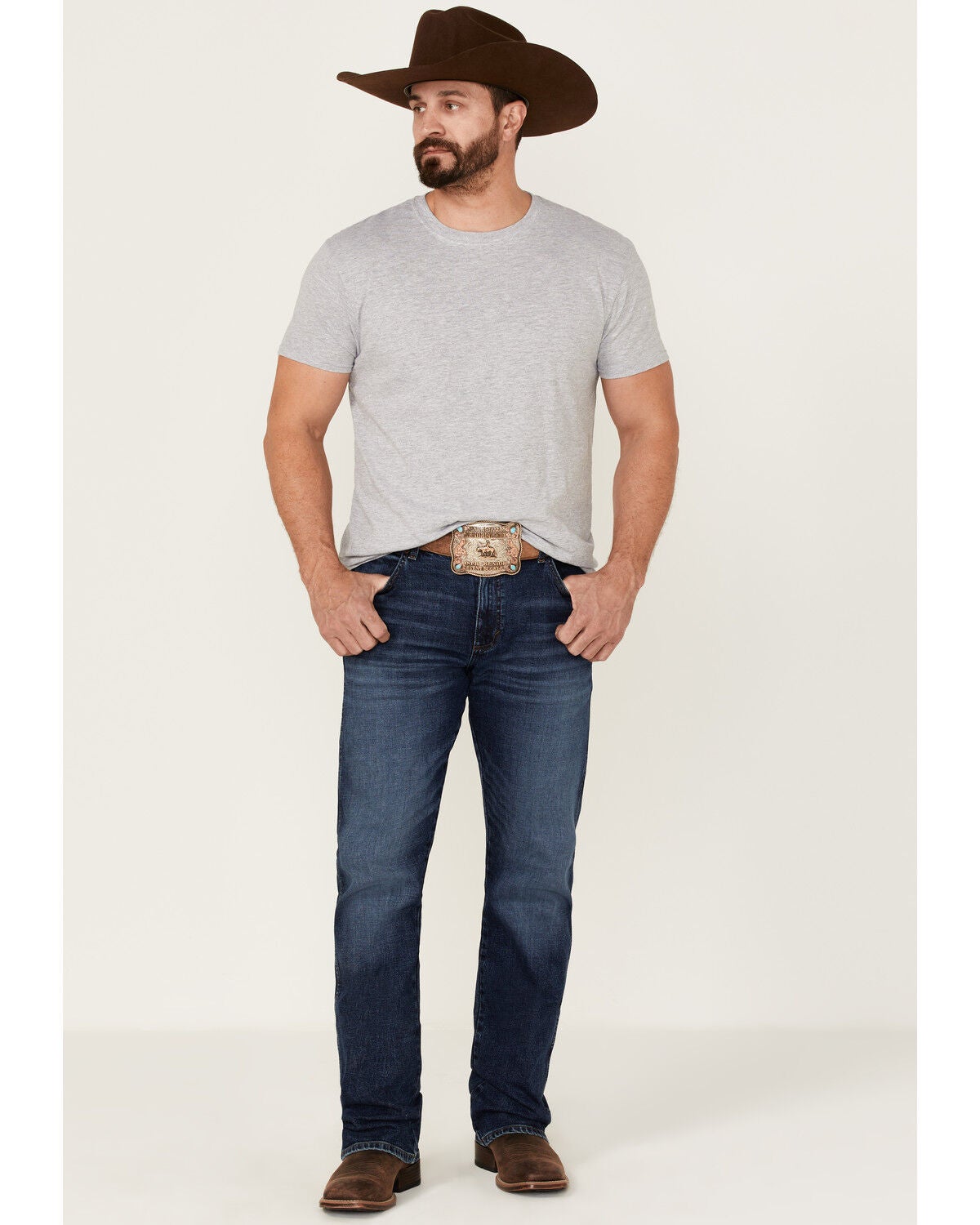 Jeans Ignifughi Wrangler FR Vintage Bootcut - Uomo, Dark Wash, Taglia 29Wx32L - 5
