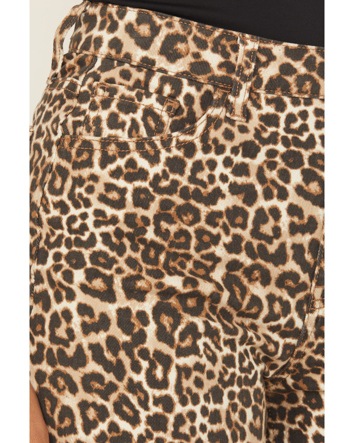 Image #2 - Cello Women's Leopard Print High Rise Wide Leg Jeans, Leopard, hi-res