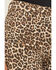 Image #2 - Cello Women's Leopard Print High Rise Wide Leg Jeans, Leopard, hi-res