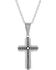 Image #1 - Montana Silversmiths Men's Ingrained in Faith Cross Necklace, Silver, hi-res