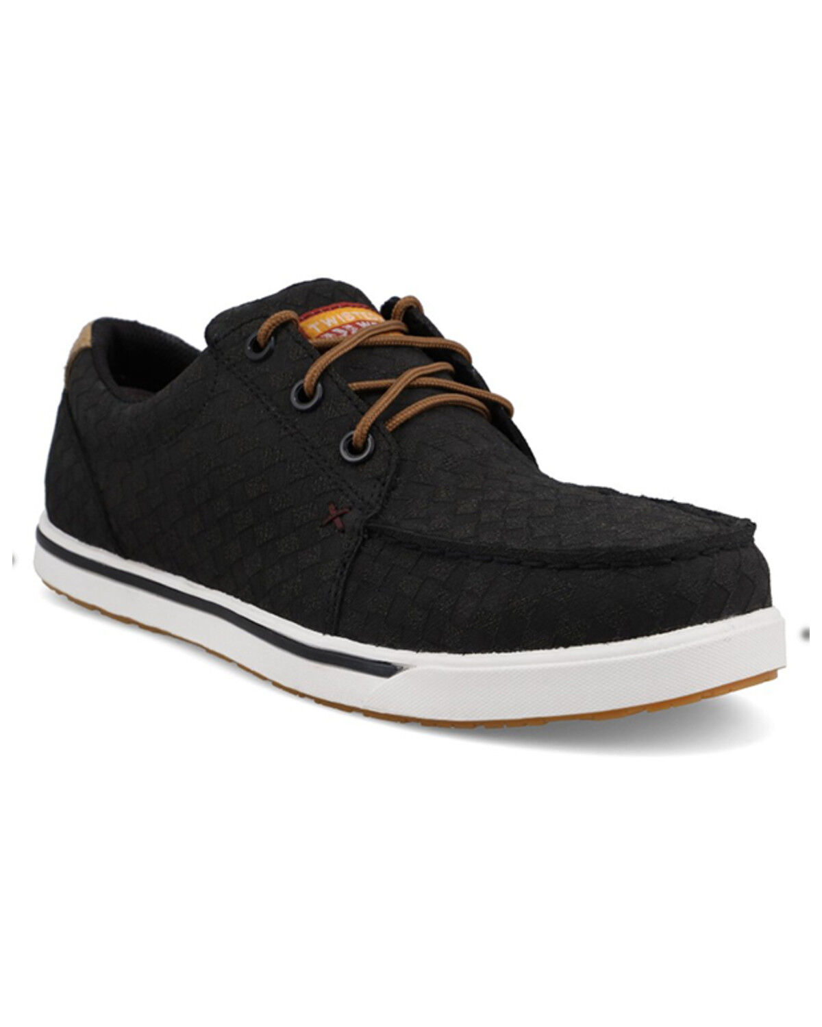 Image #1 - Twisted X Women's Kicks Moc Work Shoes - Nano Composite Toe, Charcoal, hi-res
