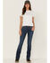 Image #1 - Ariat Women's Rebar Pilar Medium Wash Flex Riveter Bootcut Work Jeans, Blue, hi-res