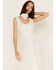 Image #3 - Scully Women's Lace-Up Jacquard Midi Dress, Ivory, hi-res