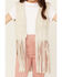 Fornia Girls' Fringe Faux Suede Vest, Beige/khaki, hi-res