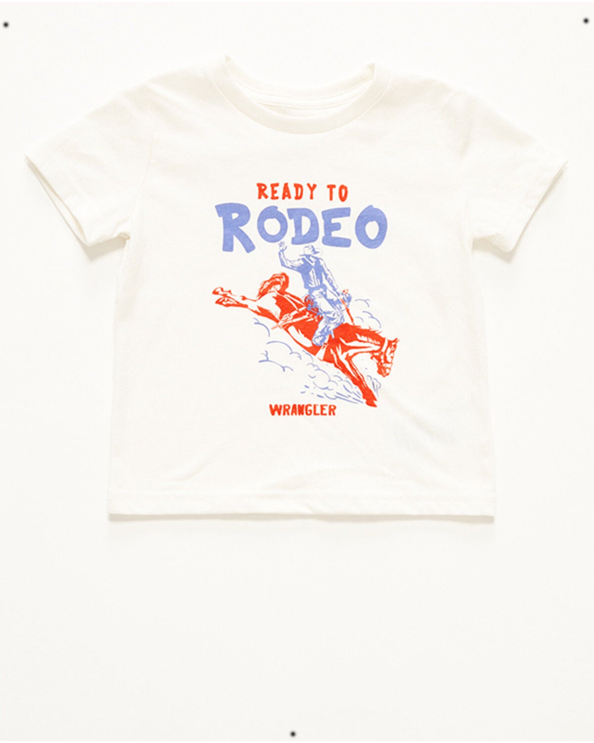 Image #1 - Wrangler Infant Boys' Ready Rodeo Short Sleeve Graphic T-Shirt, White, hi-res