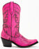 Image #2 - Liberty Black Women's Boot Barn Exclusive Sienna Distressed Western Boots - Snip Toe, Pink, hi-res