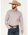 Image #1 - Wrangler Men's Plaid Print Long Sleeve Button-Down Stretch Western Shirt, Lavender, hi-res