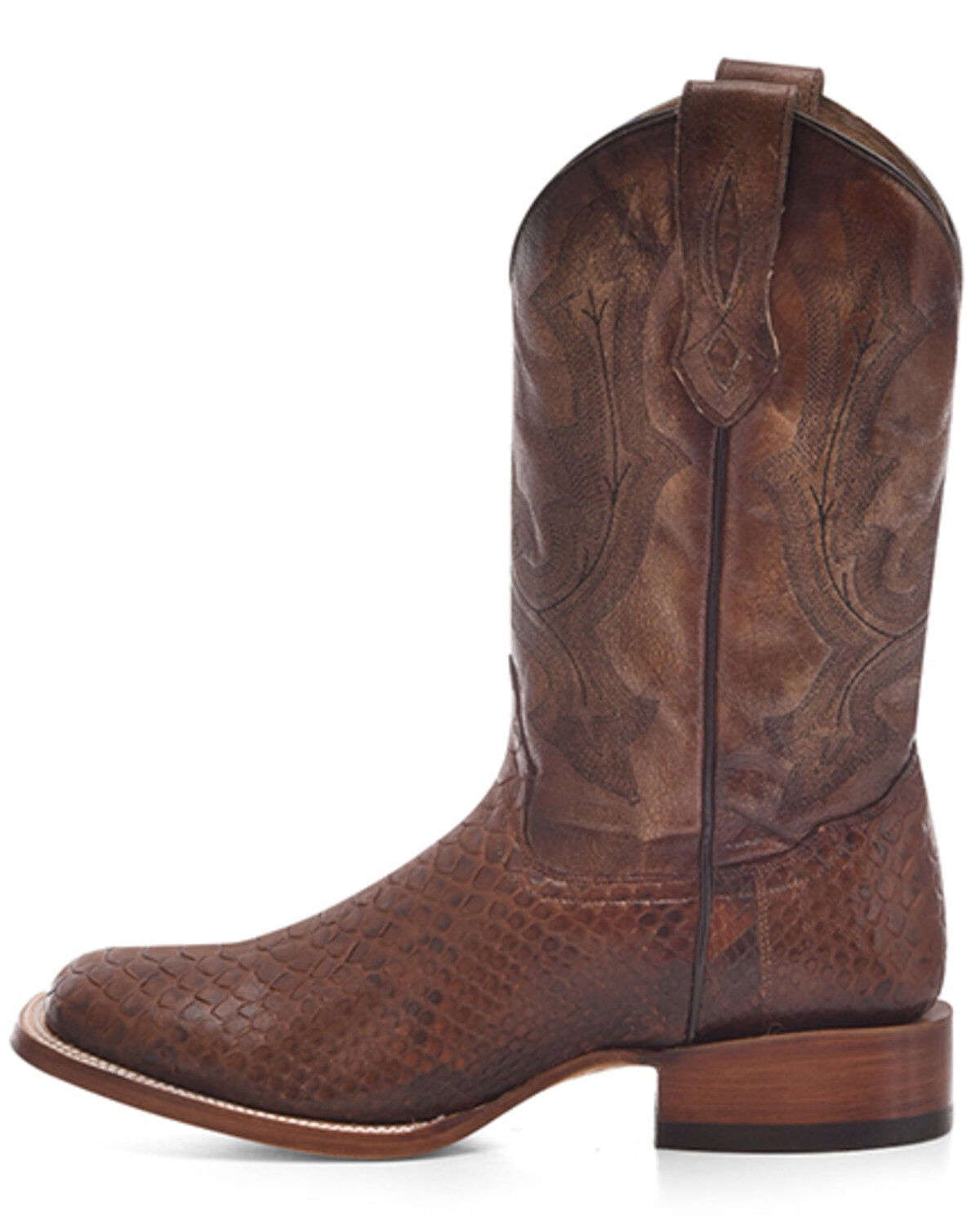 Image #3 - Corral Men's Shedron Exotic Python Western Boots - Broad Square Toe, Sand, hi-res