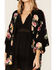 Image #2 - Band of Gypsies Women's Black Floral Kimono, , hi-res
