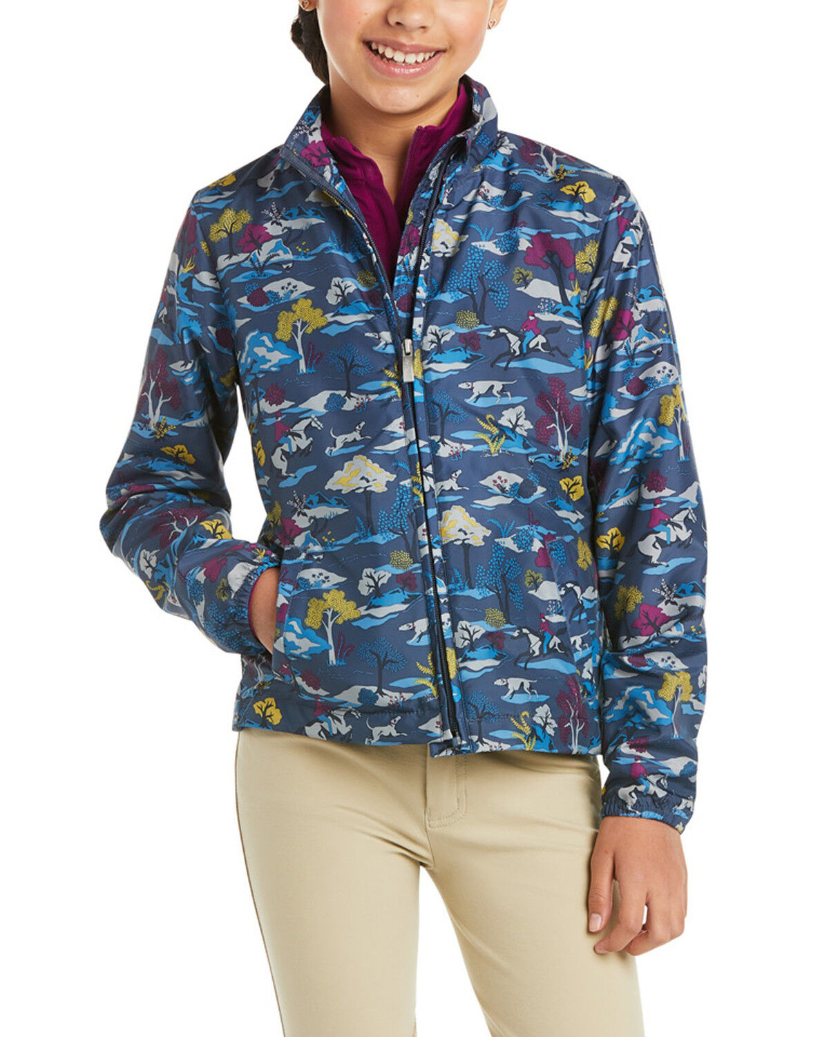 Image #1 - Ariat Girls' Youth Laurel Hunt Print Insulated Jacket , , hi-res