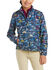 Ariat Girls' Youth Laurel Hunt Print Insulated Jacket , Blue, hi-res