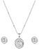 Image #1 - Montana Silversmiths Women's Mountain Rain Jewelry Set - 3 Piece, Silver, hi-res