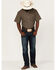 Image #2 - RANK 45® Men's Steer Small Plaid Print Short Sleeve Button-Down Western Shirt , Black, hi-res
