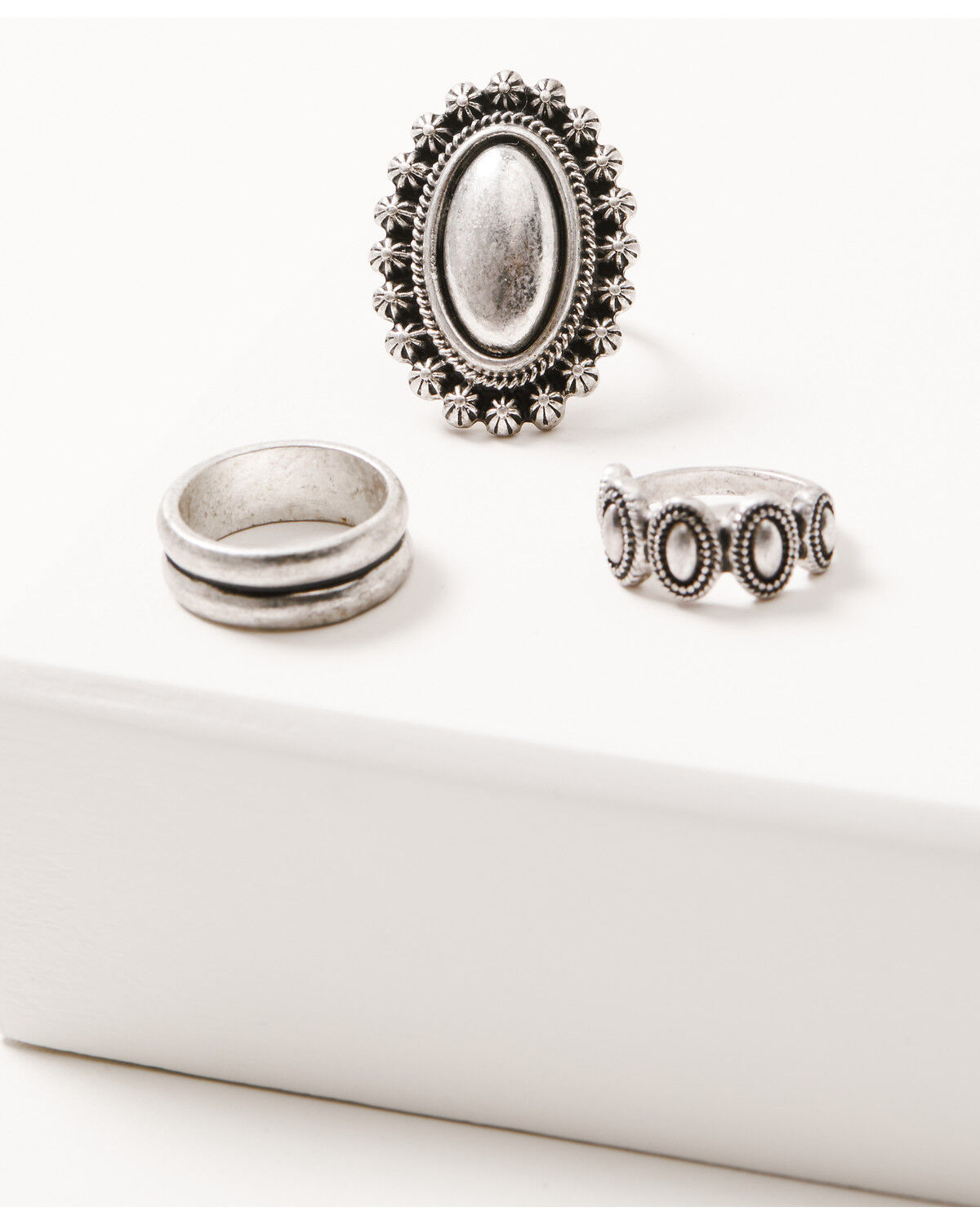 Image #1 - Shyanne Women's Shiloh Ridge Ring Set - 3 Piece, Silver, hi-res