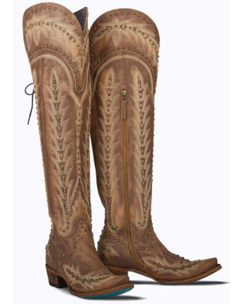 Lane Women's Lexington Western Boots - Snip Toe, Caramel, hi-res