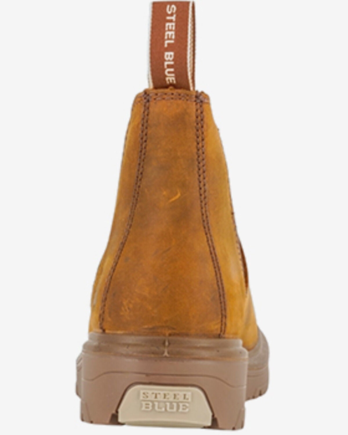 Image #5 - Steel Blue Men's Hobart Pull-On Chelsea Work Boots - Steel Toe, Brown, hi-res