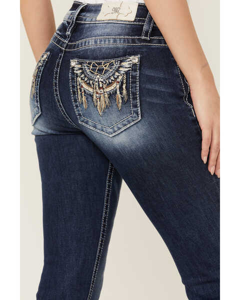 Image #3 - Miss Me Women's Embroidered Dream Catcher Pocket Bootcut Jeans, , hi-res