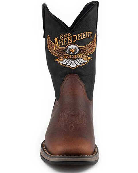 Image #2 - Roper Men's Wilder 2nd Amendment Western Boots - Broad Square Toe, Brown, hi-res