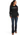 Ariat Women's Black R.E.A.L Mexico Embroidered Logo Pullover Hoodie - Plus, Black, hi-res