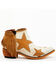 Image #2 - Caborca Silver by Liberty Black Women's Sybil Star Fringe Booties - Round Toe, Tan, hi-res