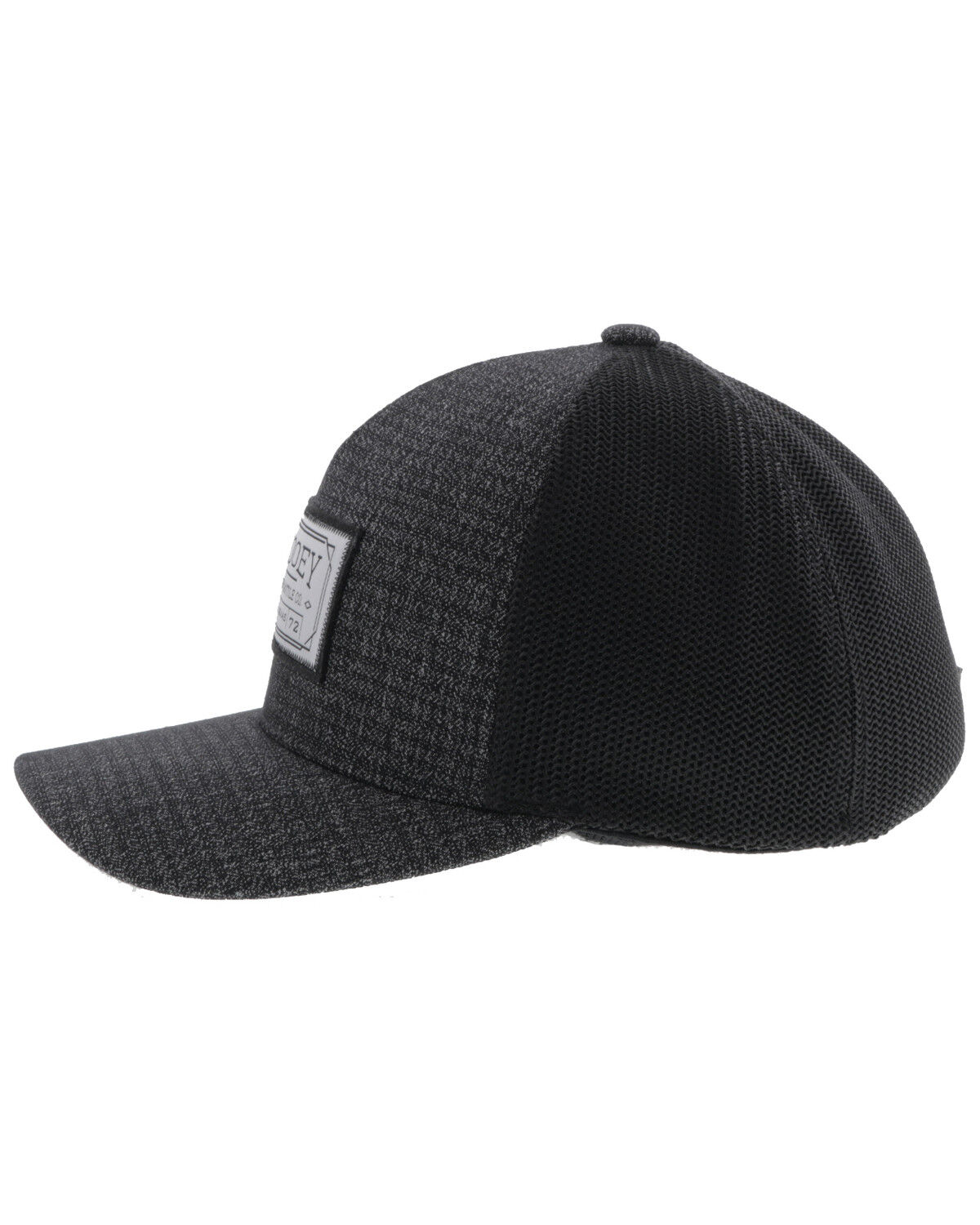 Image #5 - Hooey Men's Doc FlexFit Trucker Cap, Charcoal, hi-res