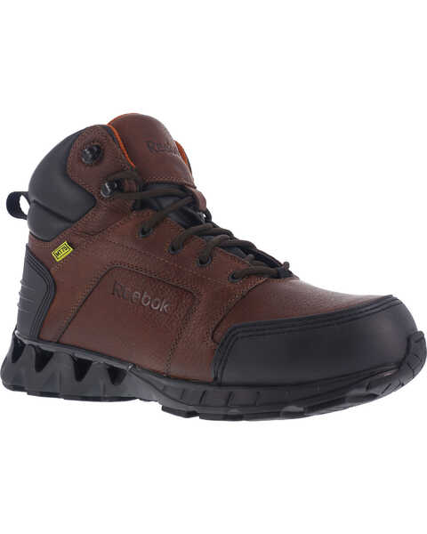 Image #1 - Reebok Men's Athletic 6" Met Guard Hiker Shoes - Carbon Toe, Brown, hi-res