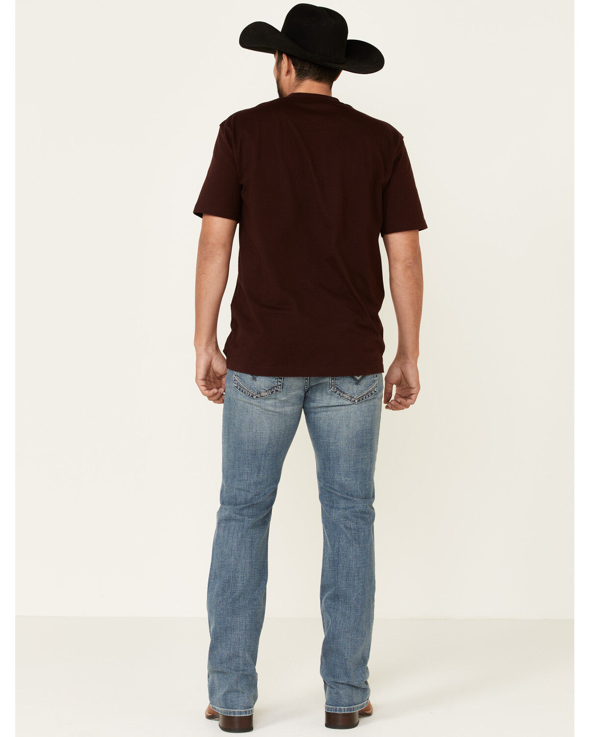 Image #3 - Moonshine Spirit Men's Hang Fire Medium/Light Wash Stretch Slim Bootcut Jeans, , hi-res