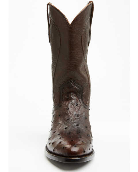 Image #4 - Cody James Black 1978® Men's Chapman Exotic Full-Quill Ostrich Western Boots - Medium Toe , Brown, hi-res