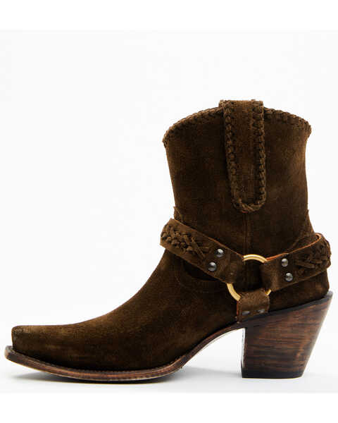 Image #3 - Cleo + Wolf Women's Willow Western Fashion Booties - Snip Toe , Olive, hi-res