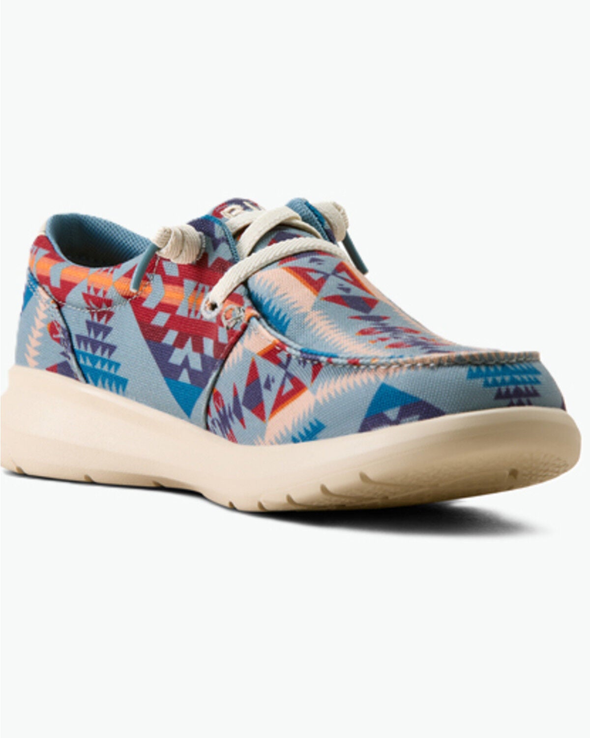 Ariat Women's Hilo Casual Shoes - Moc Toe, Blue, hi-res