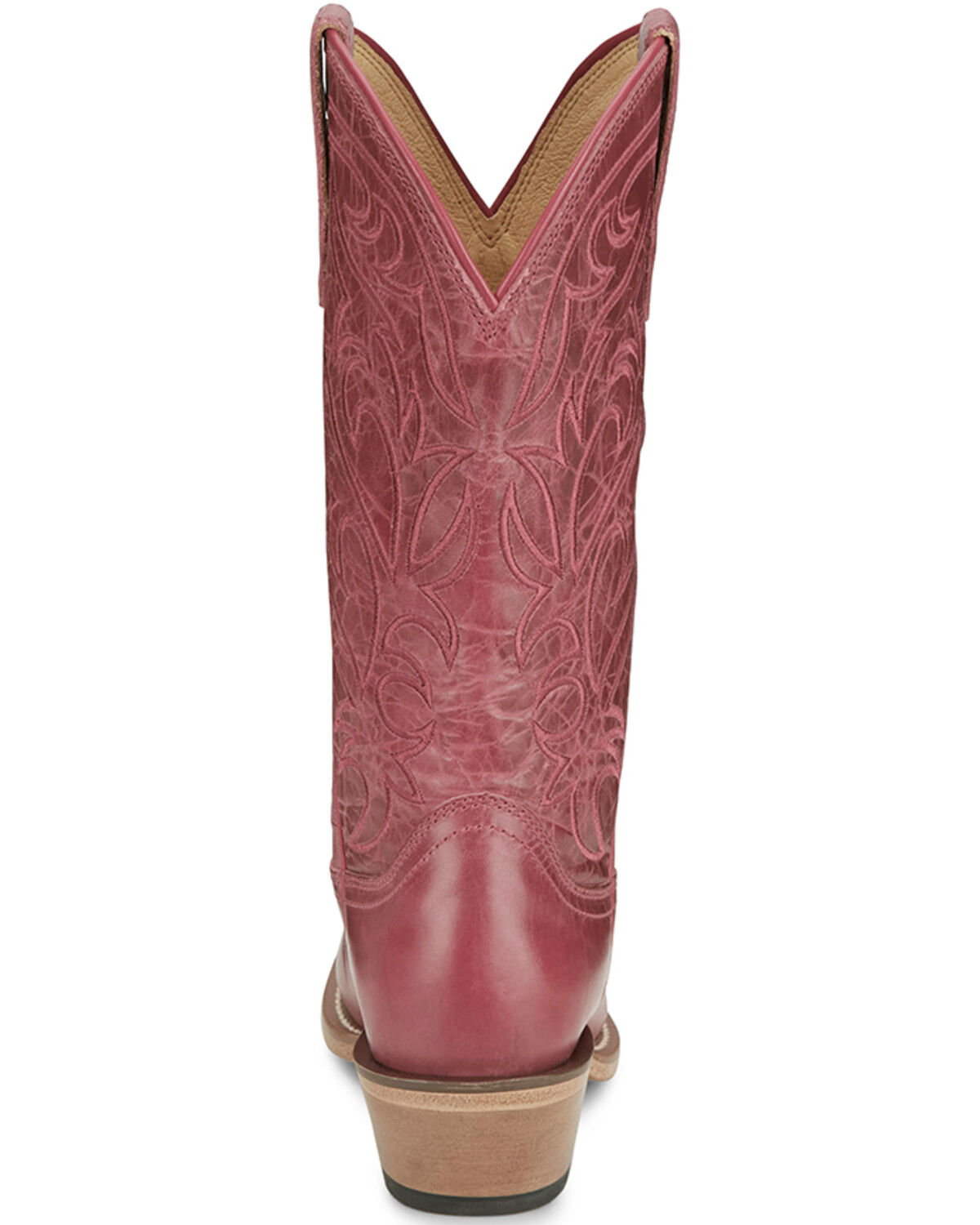 Image #5 - Justin Women's Josephine Western Boots - Snip Toe, Fuchsia, hi-res
