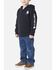 Image #3 - Carhartt Toddler Boys' Long Sleeve Half Zip Hooded Logo Pullover, Black, hi-res