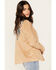 Shyanne Women's Faux Suede Southwestern Yoke Blazer , Beige, hi-res