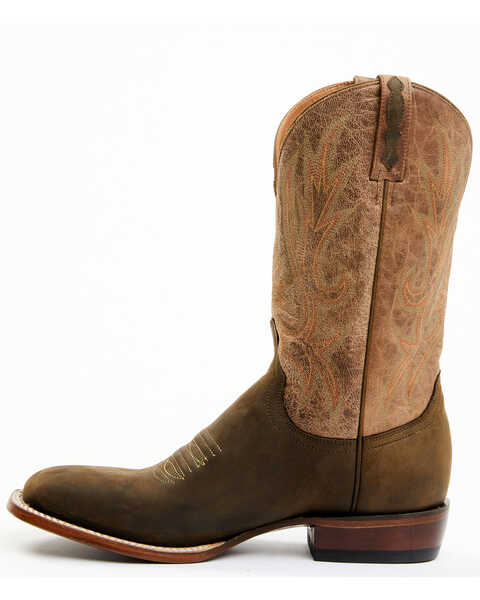 Lucchese Men's Gordon Western Boots - Broad Square Toe, Olive, hi-res