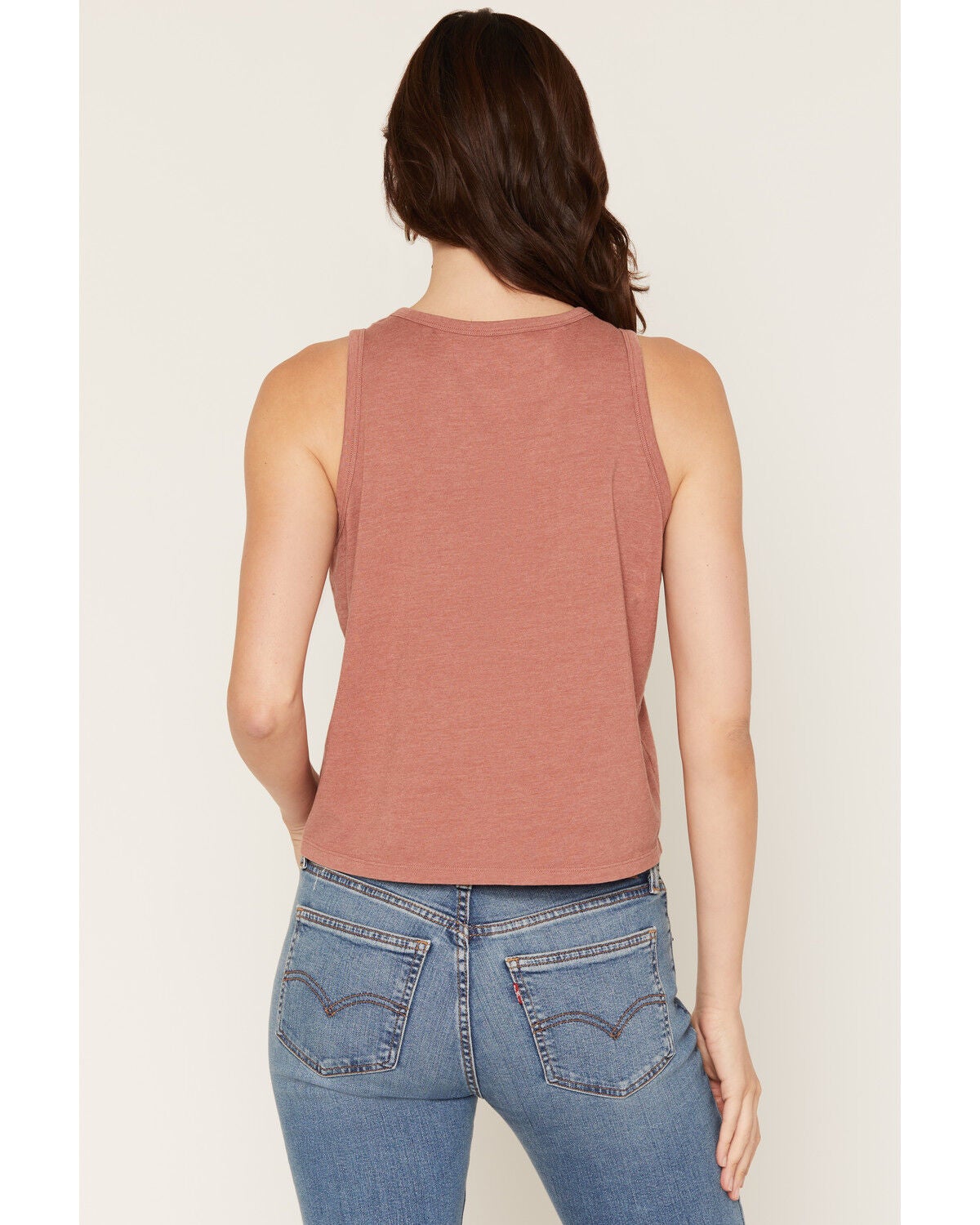 Image #4 - Blended Women's Whiskey Chain Front Tank, Red, hi-res