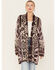Image #1 - Room 34 Women's Floral Print Jacquard Cardigan, Pink, hi-res