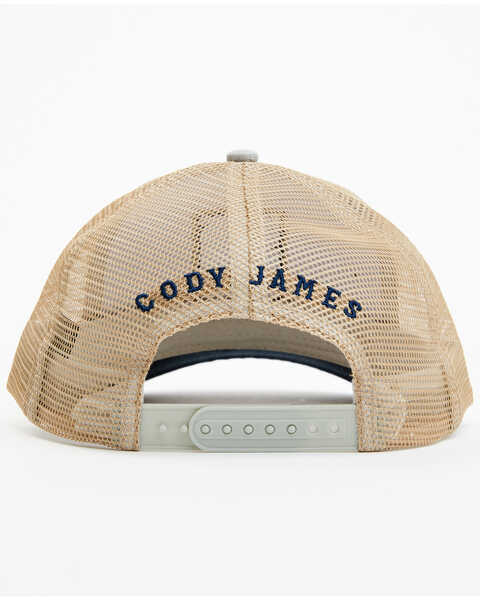 Image #3 - Cody James Men's Pistol Playing Card Embroidered Mesh Back Ball Cap, Blue, hi-res