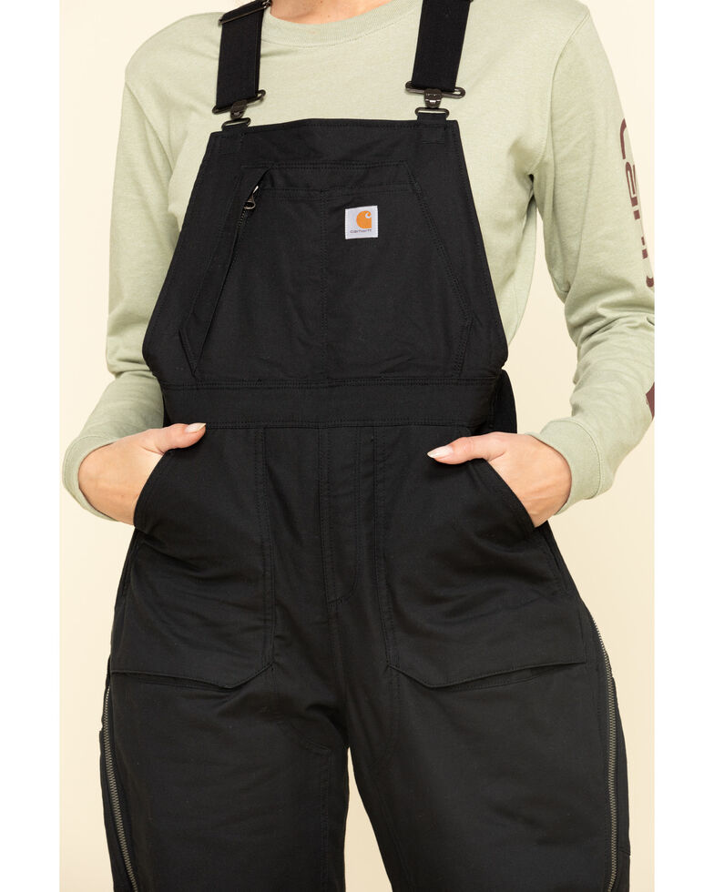 Carhartt Women S Black Full Swing Cryder Bib Overalls Sheplers
